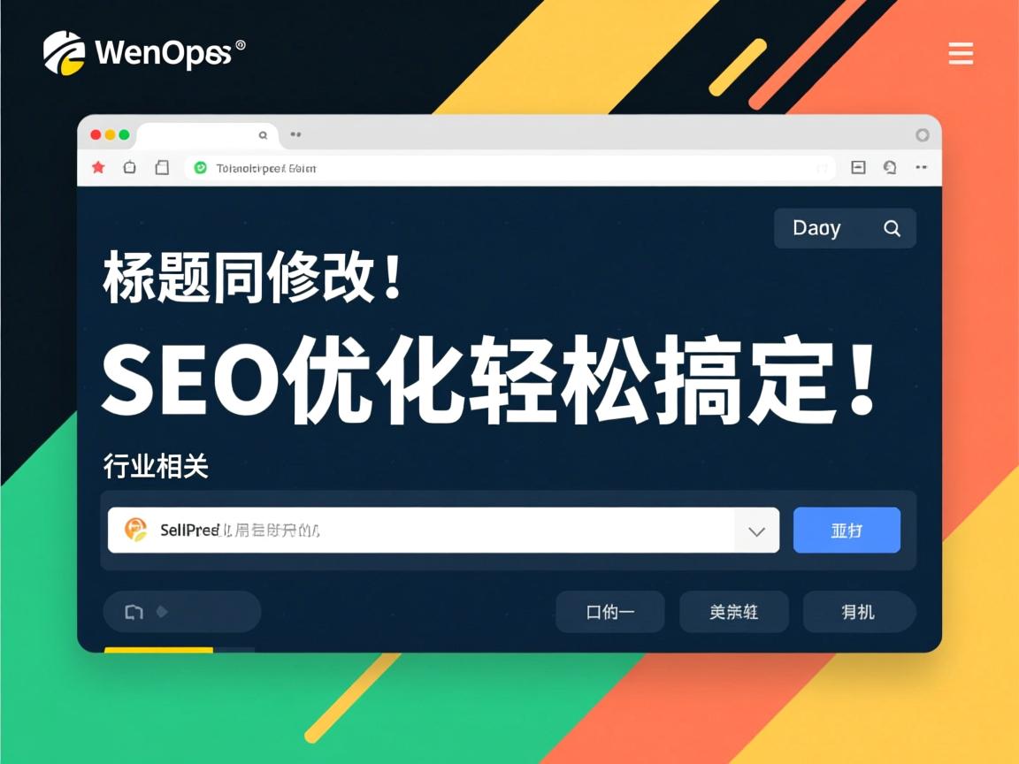WordPress标题栏修改?SEO优化轻松搞定!  第2张 WordPress标题栏修改?SEO优化轻松搞定!  第2张