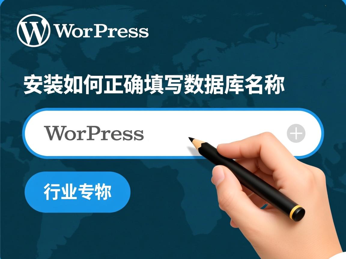 WordPress安装如何正确填写数据库名称  第1张 WordPress安装如何正确填写数据库名称  第1张
