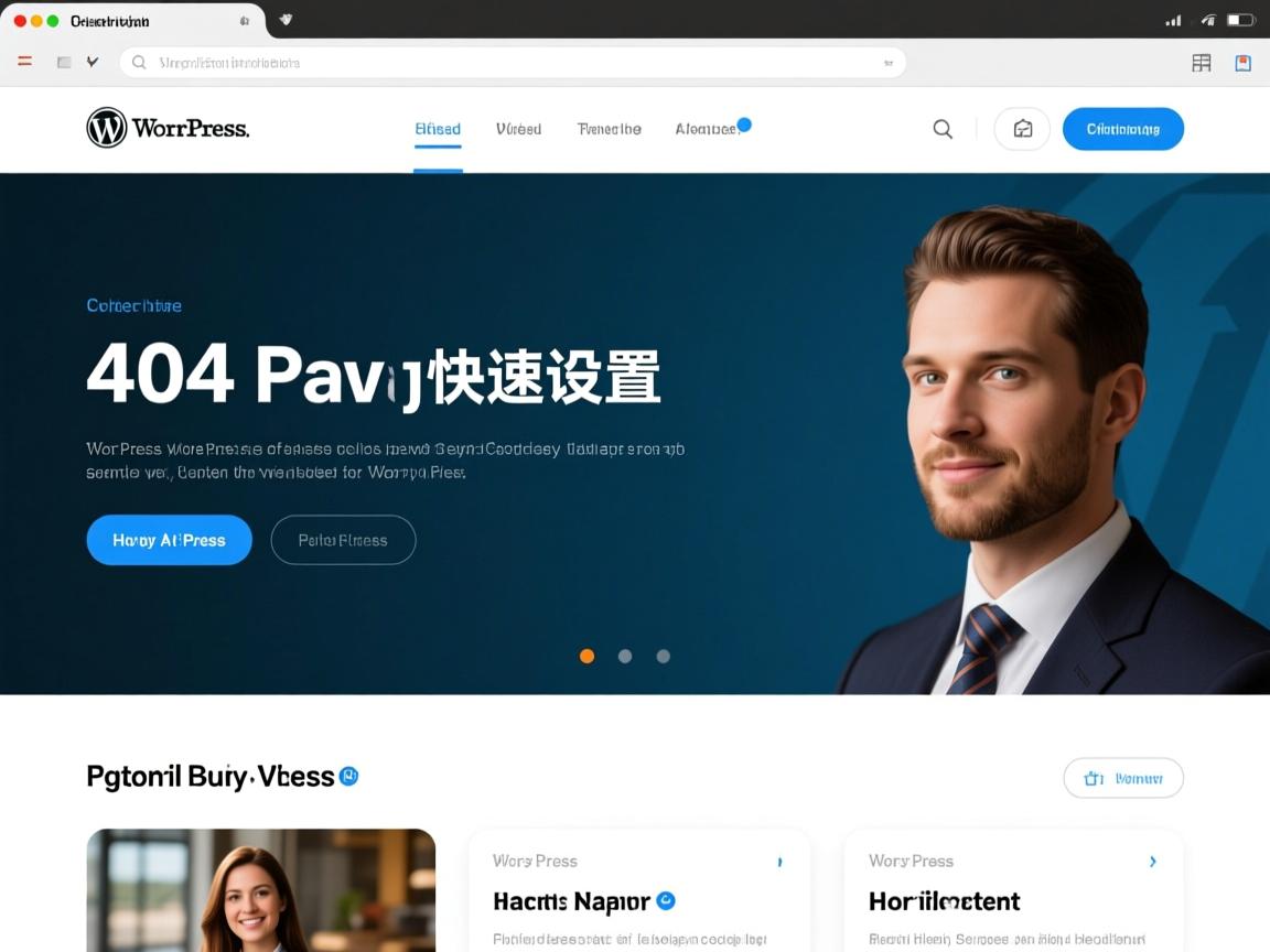 WordPress404页面如何快速设置  第1张
