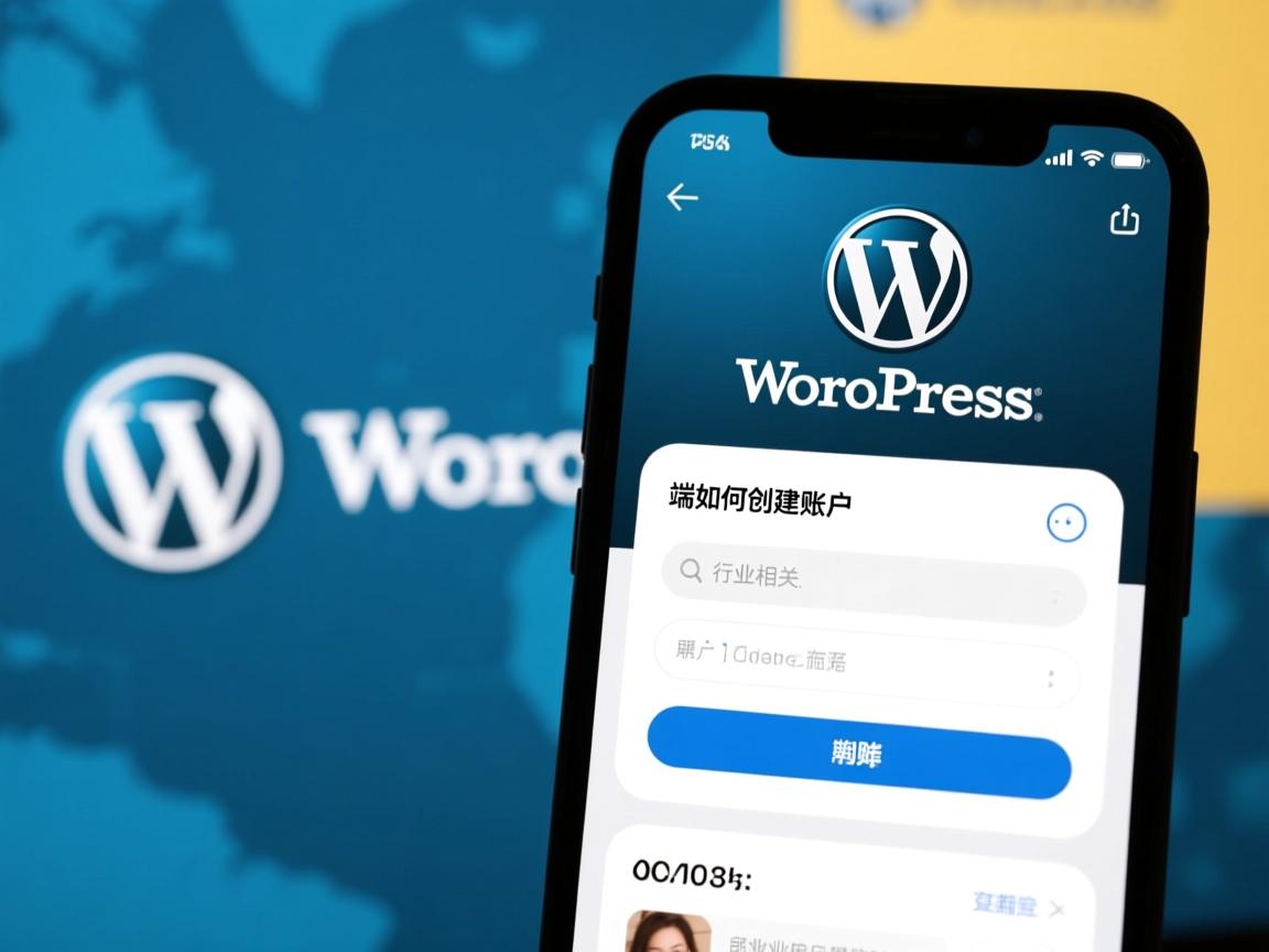 WordPress手机端如何创建账户?  第1张 WordPress手机端如何创建账户?  第1张