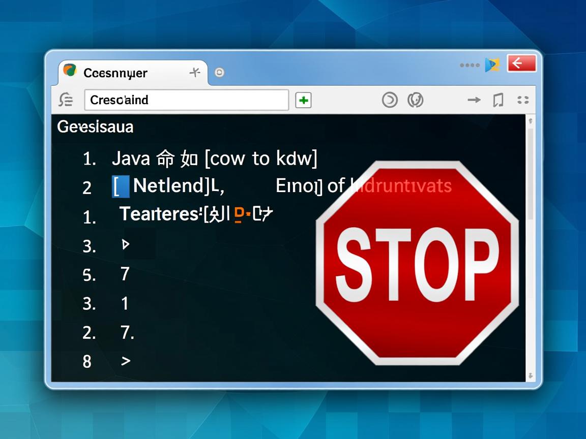 Java命令窗口如何停止  第1张