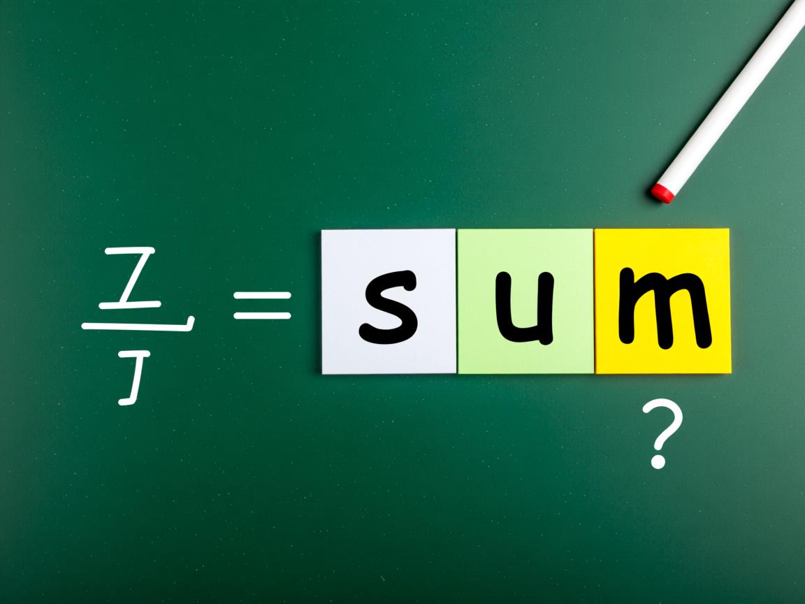 如何正确使用sum命令?  第2张 如何正确使用sum命令?  第2张