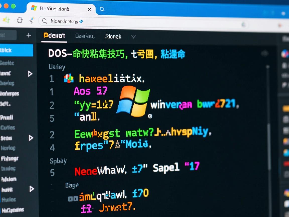 Windows下DOS命令快速粘贴技巧  第1张 Windows下DOS命令快速粘贴技巧  第1张