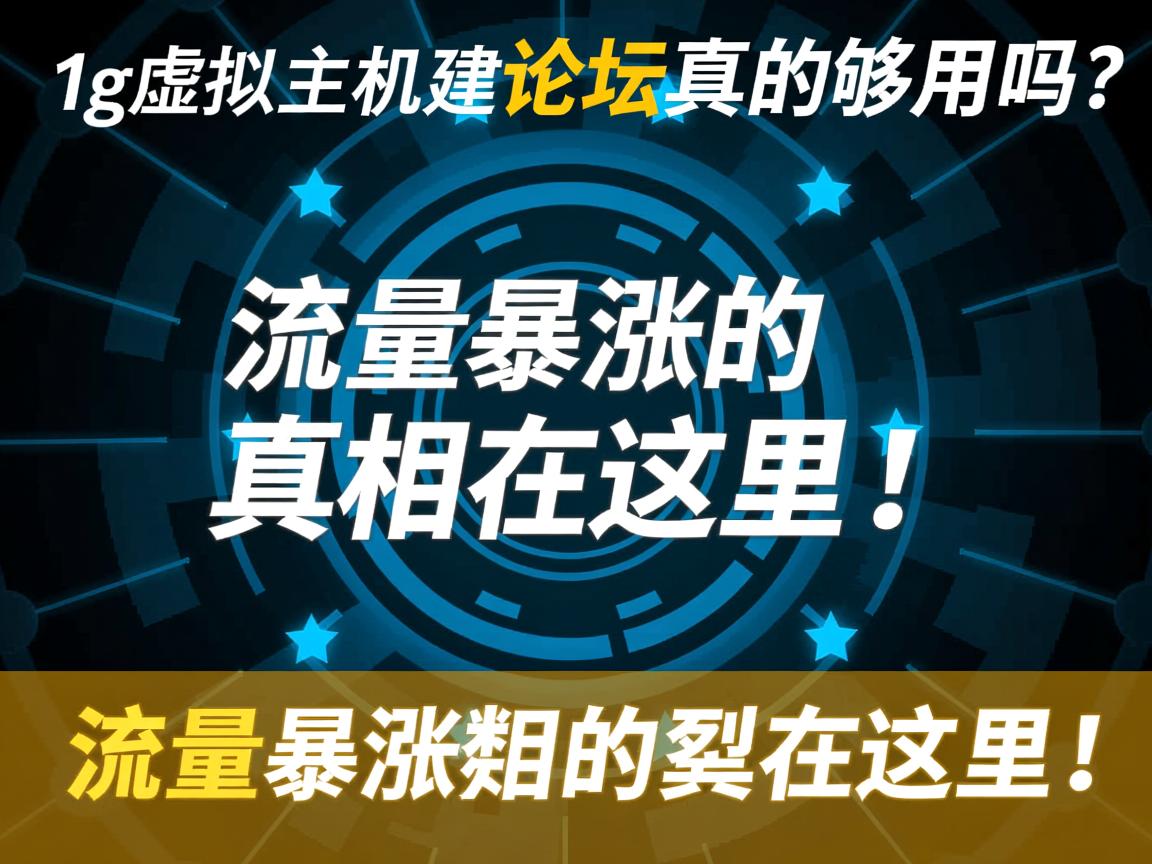 1g虚拟主机建论坛真的够用吗?流量暴涨的真相在这里!  第2张 1g虚拟主机建论坛真的够用吗?流量暴涨的真相在这里!  第2张