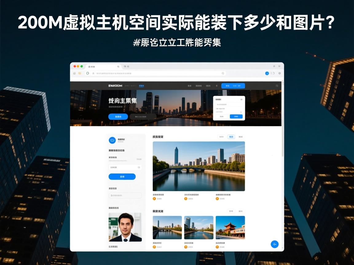 200M虚拟主机空间实际能装下多少网页和图片?  第2张 200M虚拟主机空间实际能装下多少网页和图片?  第2张