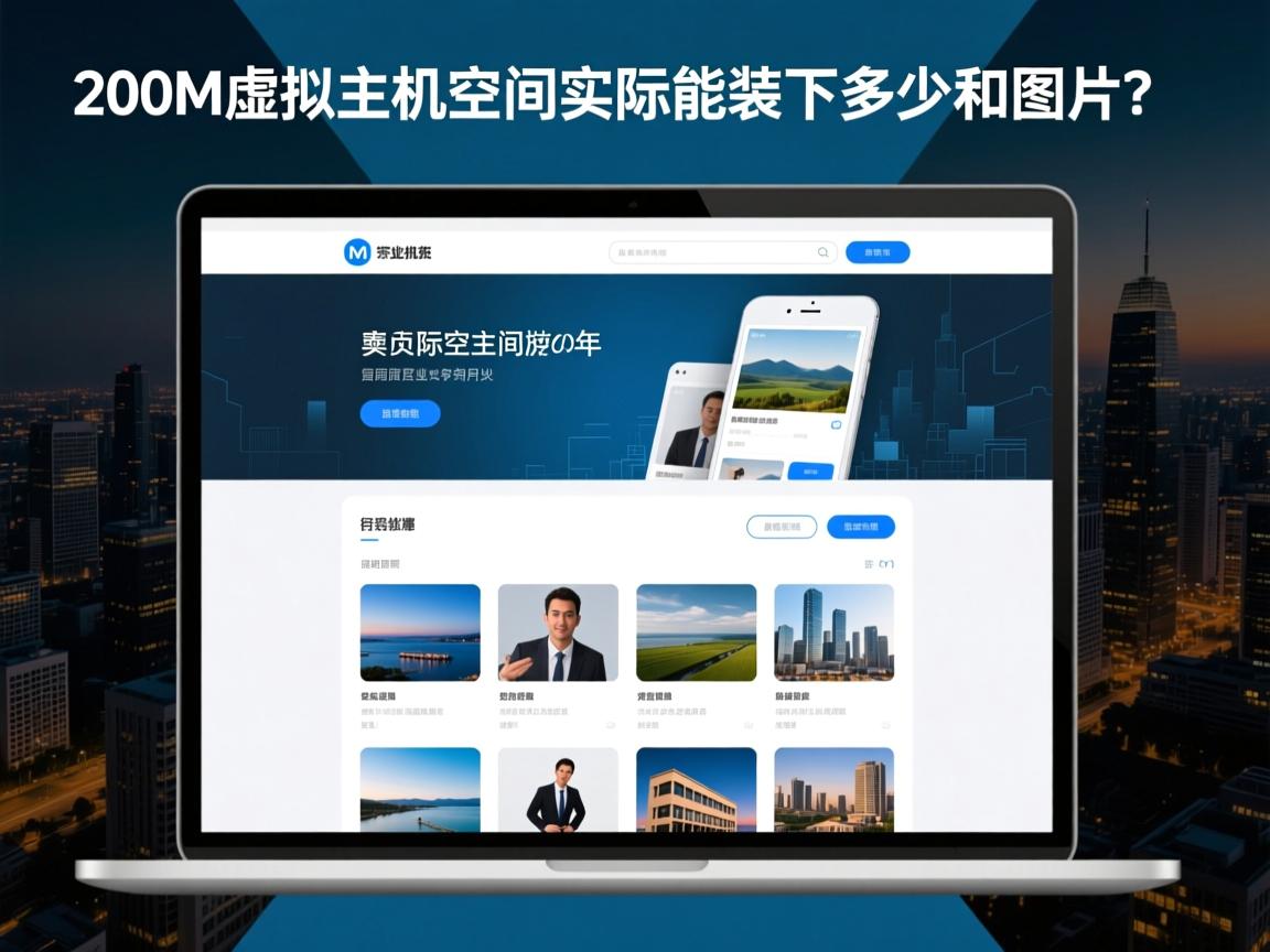 200M虚拟主机空间实际能装下多少网页和图片?  第3张 200M虚拟主机空间实际能装下多少网页和图片?  第3张