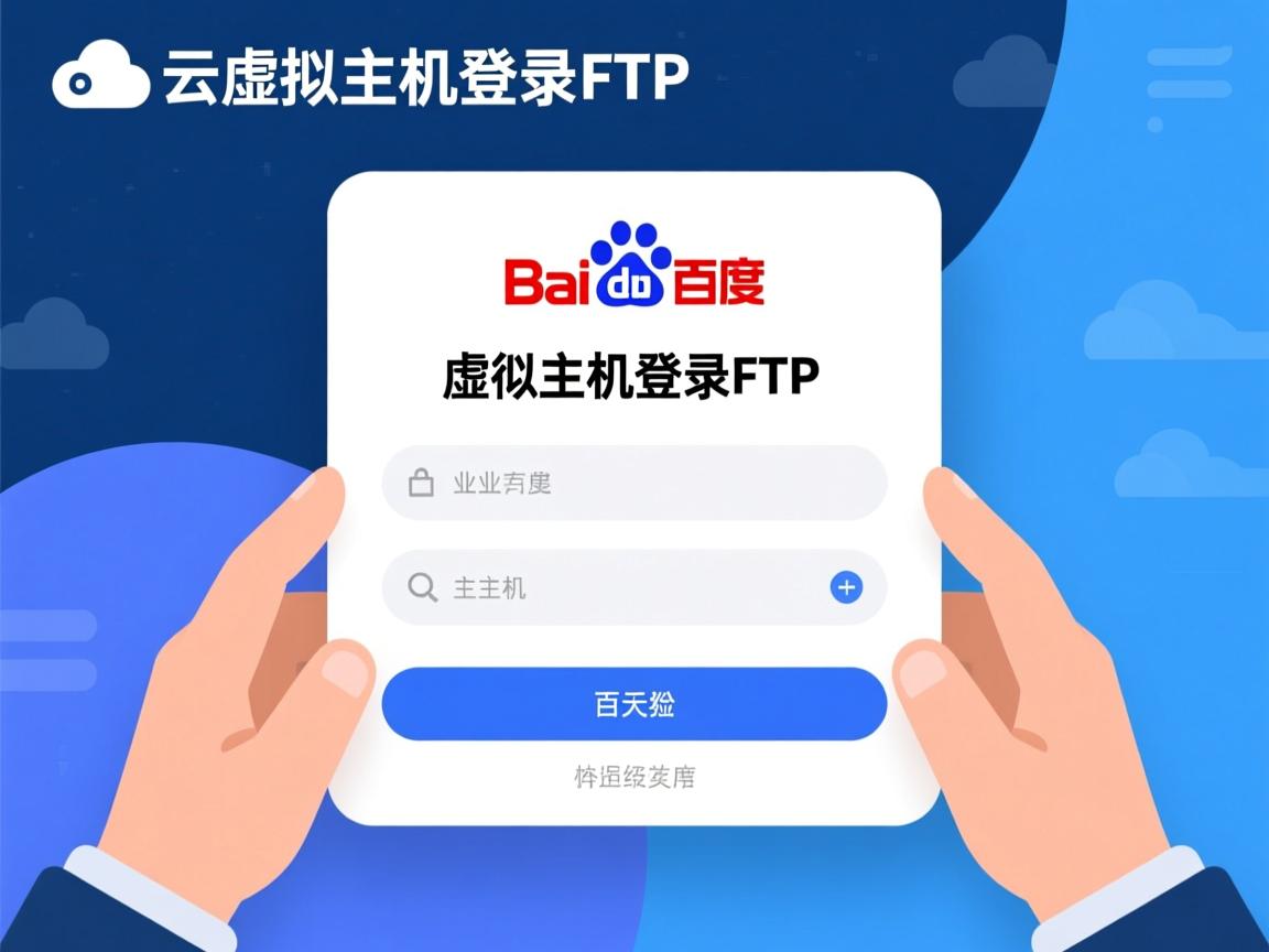 百度云虚拟主机怎么登录FTP