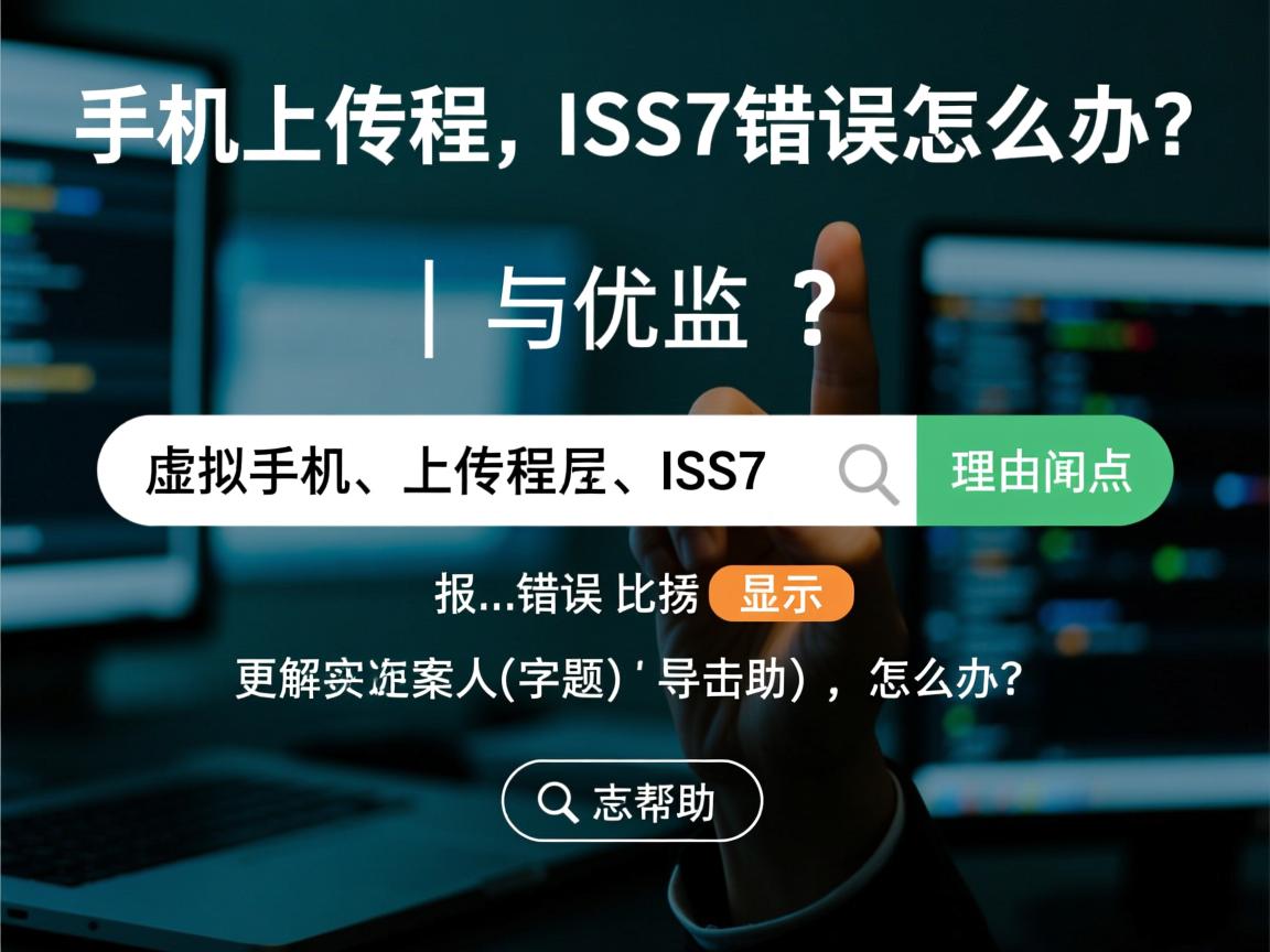 虚拟主机上传程序报IIS7错误怎么办？，理由与优化点，，核心关键词保留， 虚拟主机、上传程序、IIS7 是用户搜索的核心关键词，必须包含。，突出痛点/问题， 报…错误 比 显示 更能传达问题性质和紧迫感，吸引遇到同样问题的人点击。，加入解决方案导向， 怎么办？ 是高频搜索后缀，明确表示内容提供解决方案，符合用户搜索意图（寻求帮助），能有效提升点击率。，简洁有力， 控制在 20 字以内，信息明确，无冗余。，符合搜索习惯， 整个标题模拟了用户在搜索引擎中输入问题的自然语言方式。  第2张