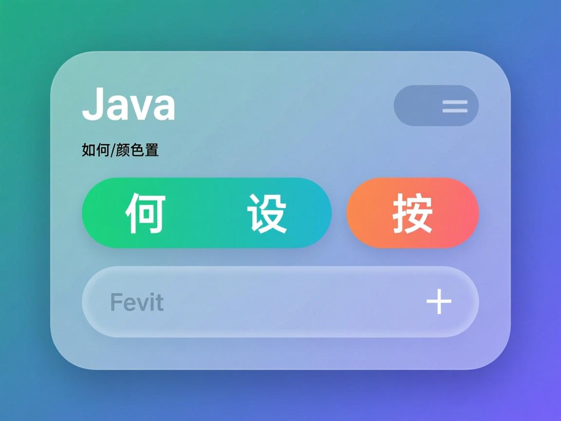 Java中如何设置按钮颜色?