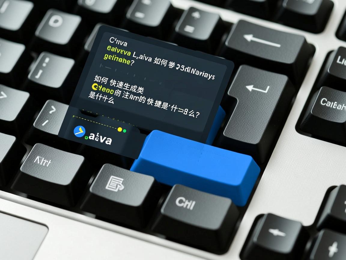 Java中如何快速生成类注释的快捷键是什么?