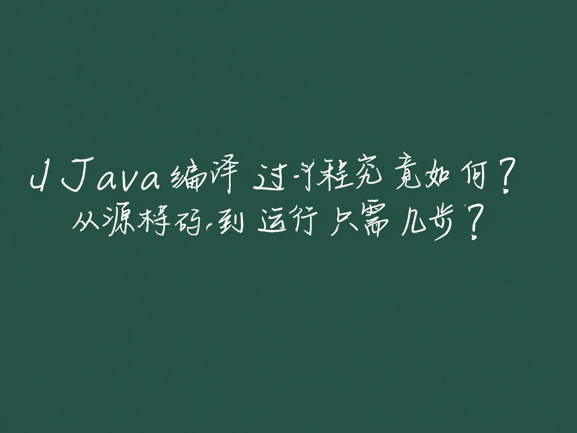 Java编译过程究竟如何?从源码到运行只需几步?