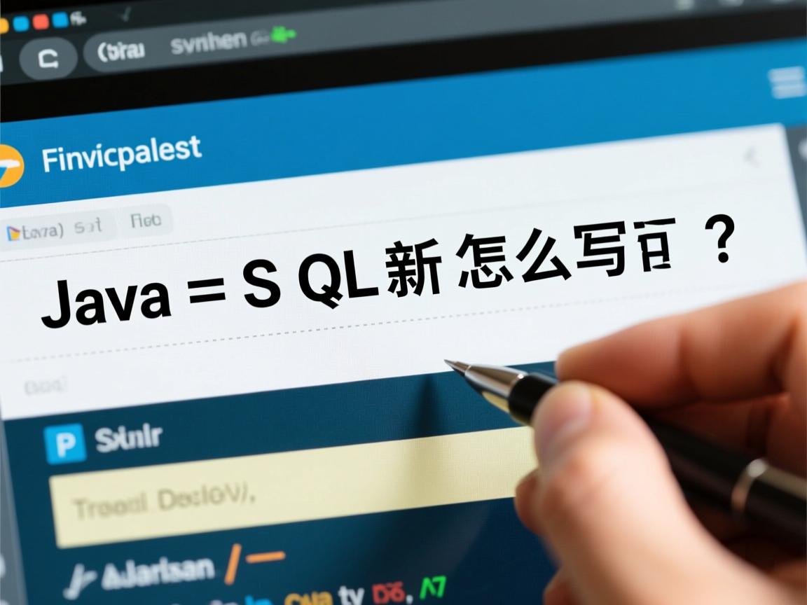 Java SQL更新语句怎么写?  第3张 Java SQL更新语句怎么写?  第3张