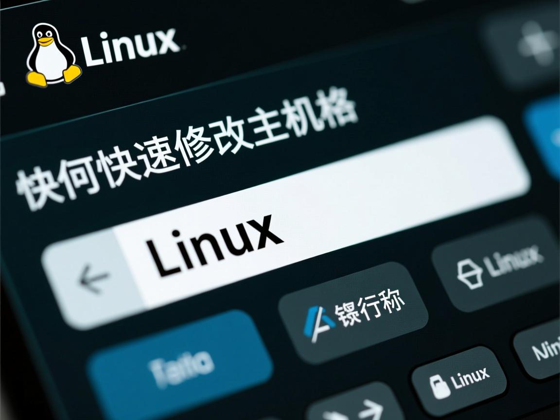 Linux如何快速修改主机名?