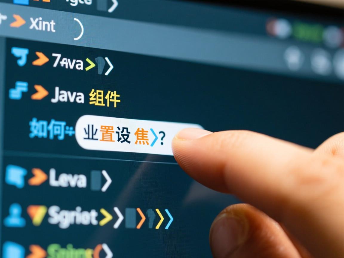 Java组件如何设置焦点?  第1张 Java组件如何设置焦点?  第1张