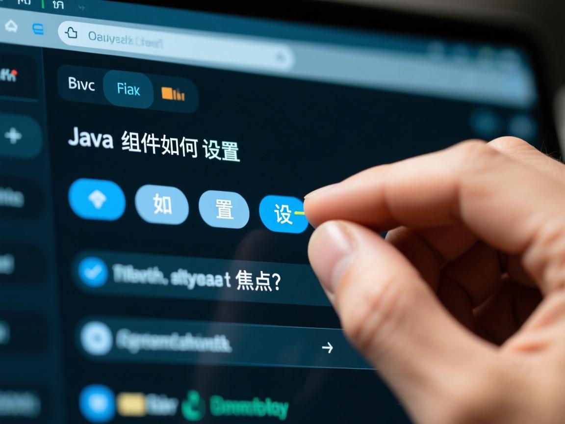 Java组件如何设置焦点?  第3张 Java组件如何设置焦点?  第3张