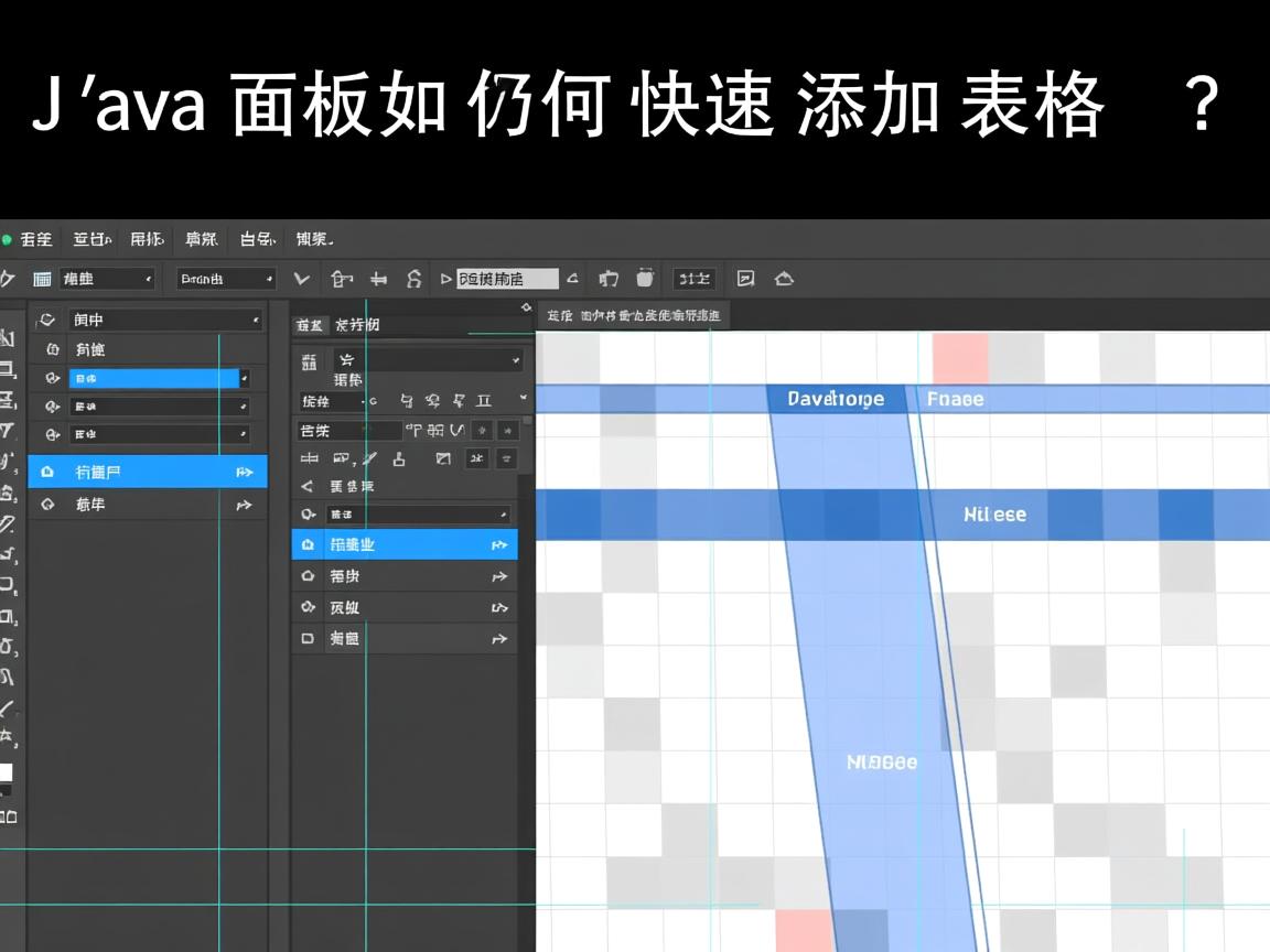 Java面板如何快速添加表格?  第3张 Java面板如何快速添加表格?  第3张