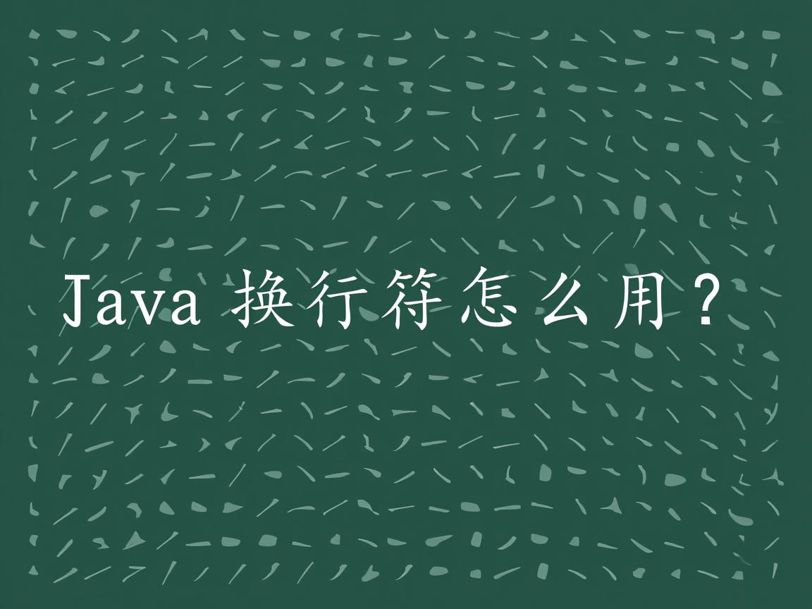 Java换行符怎么用?  第3张 Java换行符怎么用?  第3张
