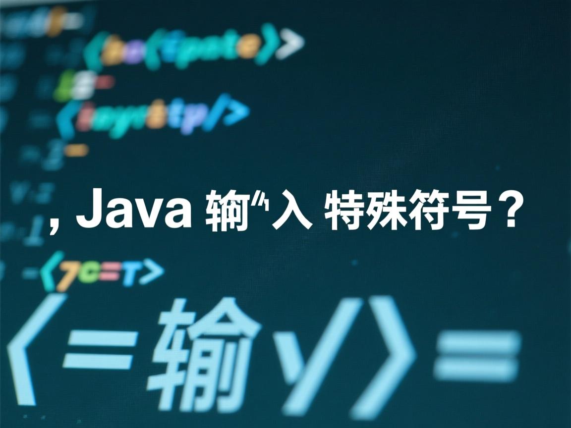 Java如何输入特殊符号?  第2张 Java如何输入特殊符号?  第2张