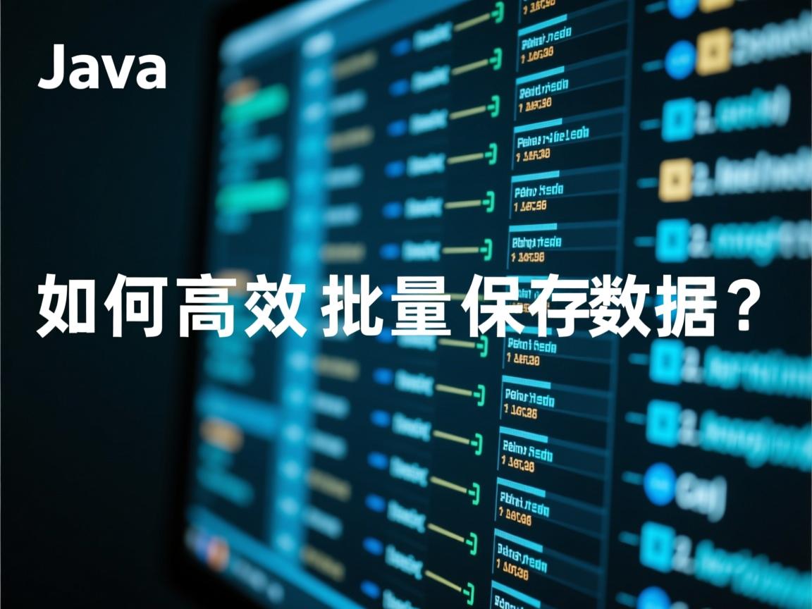 Java如何高效批量保存数据?  第3张 Java如何高效批量保存数据?  第3张