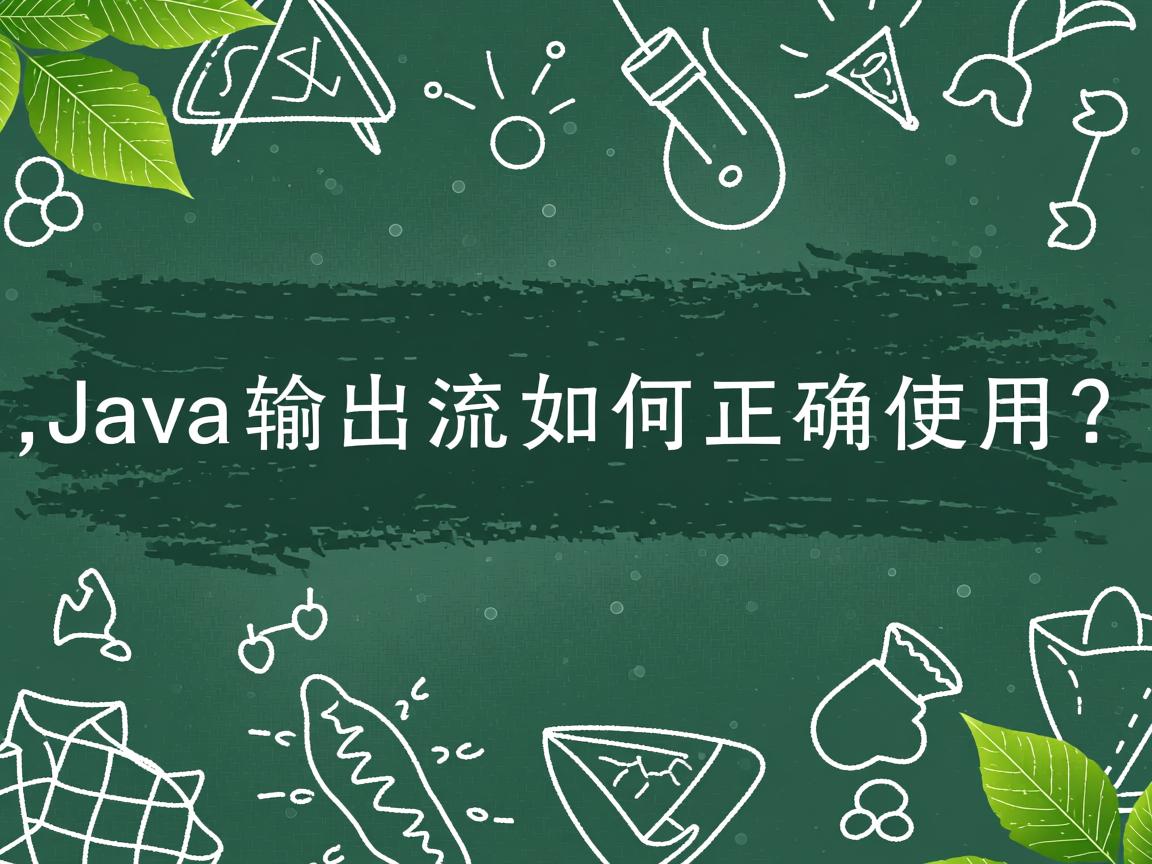 Java输出流如何正确使用?  第1张 Java输出流如何正确使用?  第1张