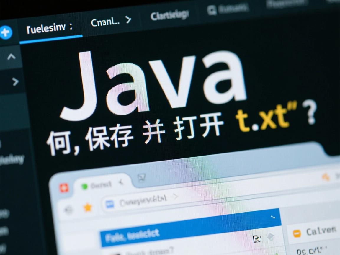 Java如何保存并打开txt文件?  第2张 Java如何保存并打开txt文件?  第2张