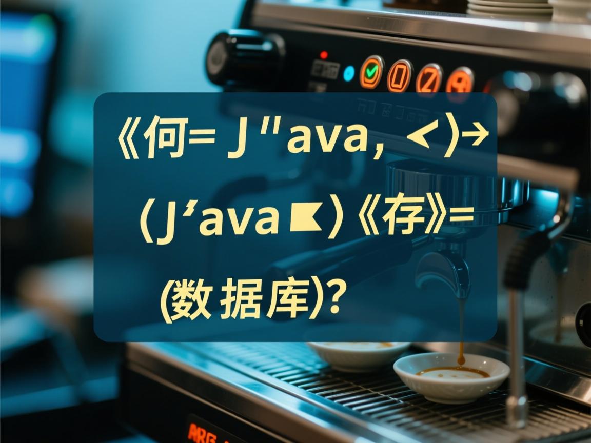 如何在Java中将数据保存到数据库?  第2张 如何在Java中将数据保存到数据库?  第2张