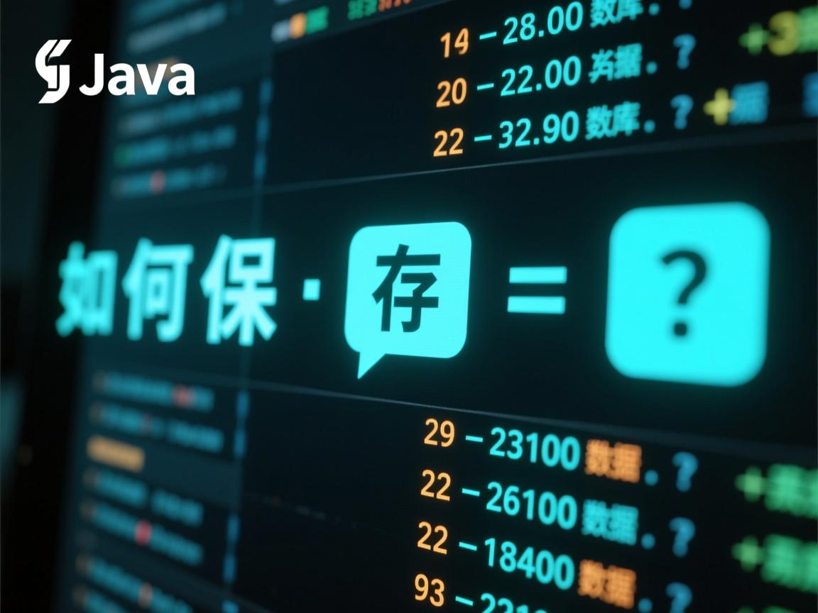Java如何保存数据库数据?  第3张 Java如何保存数据库数据?  第3张