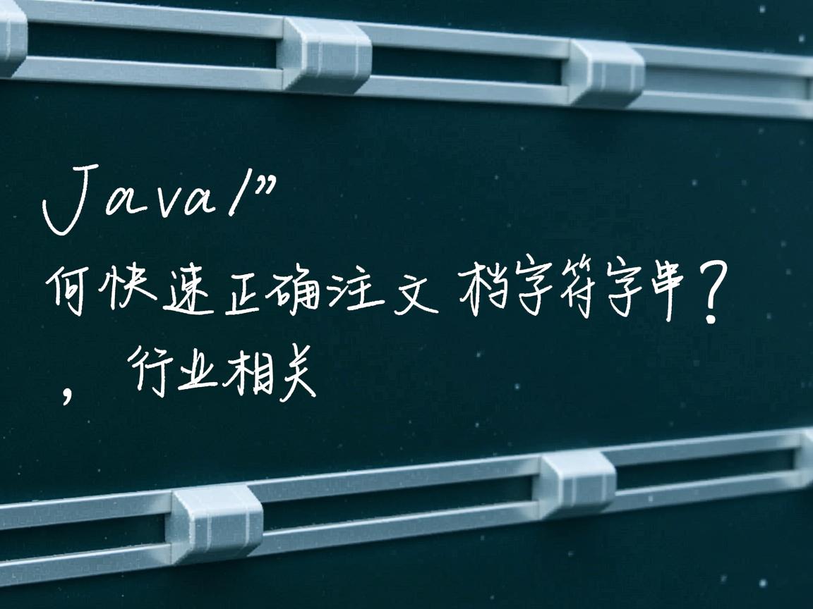 Java如何快速正确注释文档字符串?  第2张 Java如何快速正确注释文档字符串?  第2张