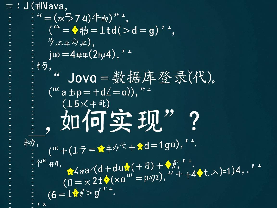 Java数据库登录代码如何实现？  第2张