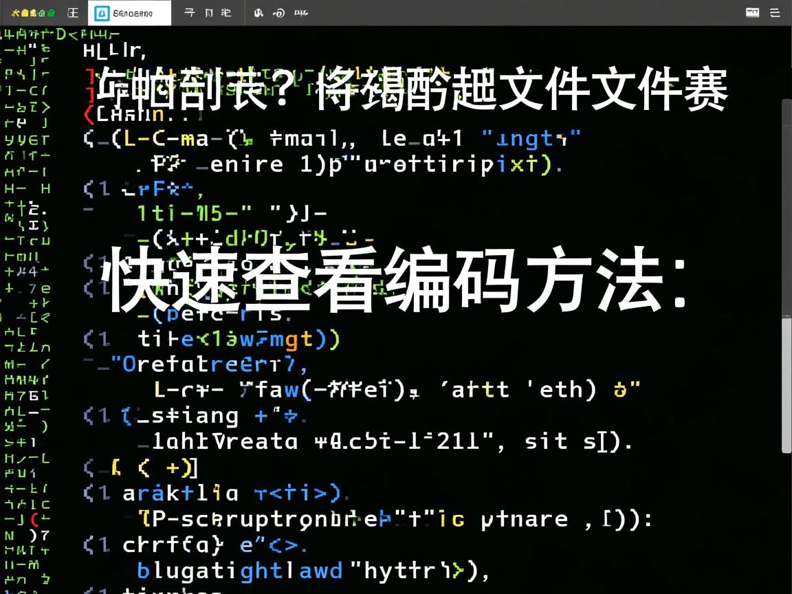 Linux文件乱码?快速查看编码方法  第3张 Linux文件乱码?快速查看编码方法  第3张