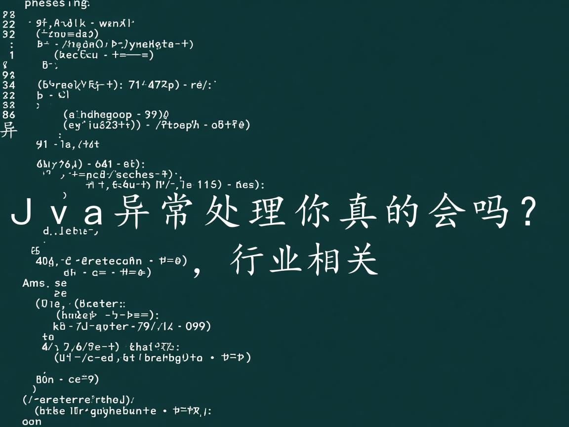 Java异常处理你真的会吗?  第3张 Java异常处理你真的会吗?  第3张
