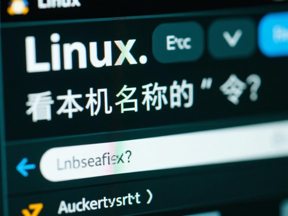 Linux查看本机名称的命令?  第1张 Linux查看本机名称的命令?  第1张