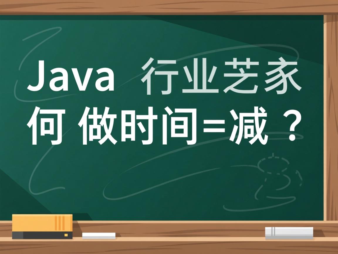 Java如何做时间减法?  第1张 Java如何做时间减法?  第1张