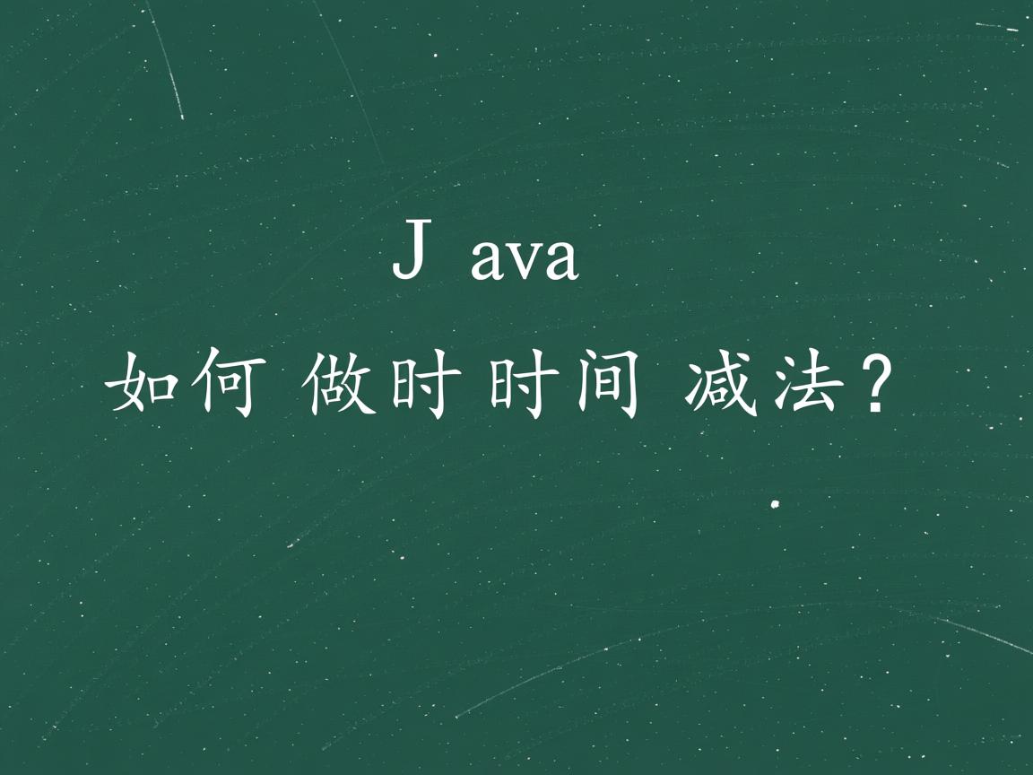 Java如何做时间减法?  第3张 Java如何做时间减法?  第3张