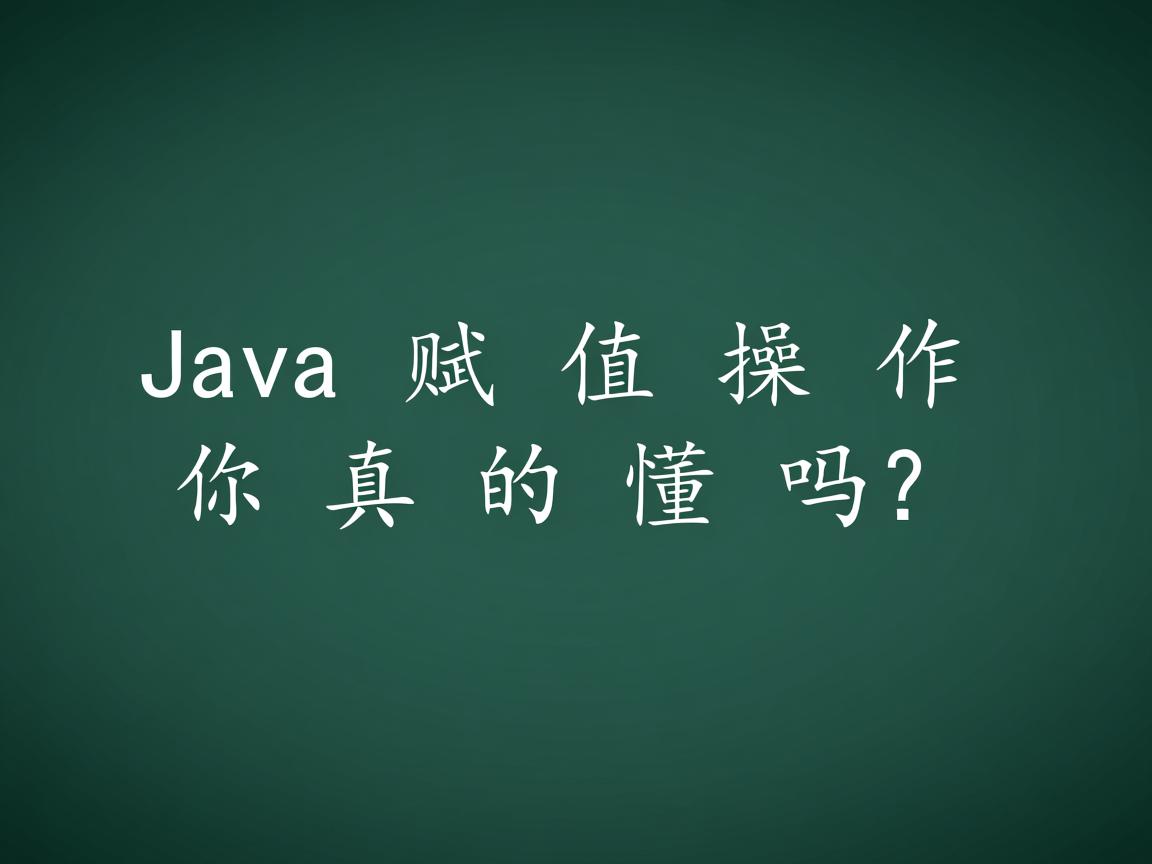 Java赋值操作你真的懂吗?  第1张 Java赋值操作你真的懂吗?  第1张