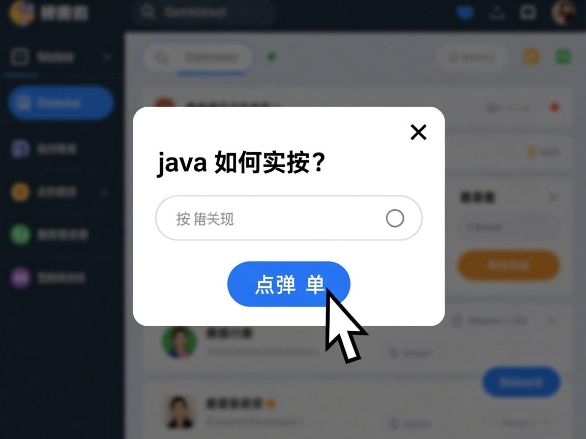 Java如何实现按钮点击弹出表单?  第3张 Java如何实现按钮点击弹出表单?  第3张