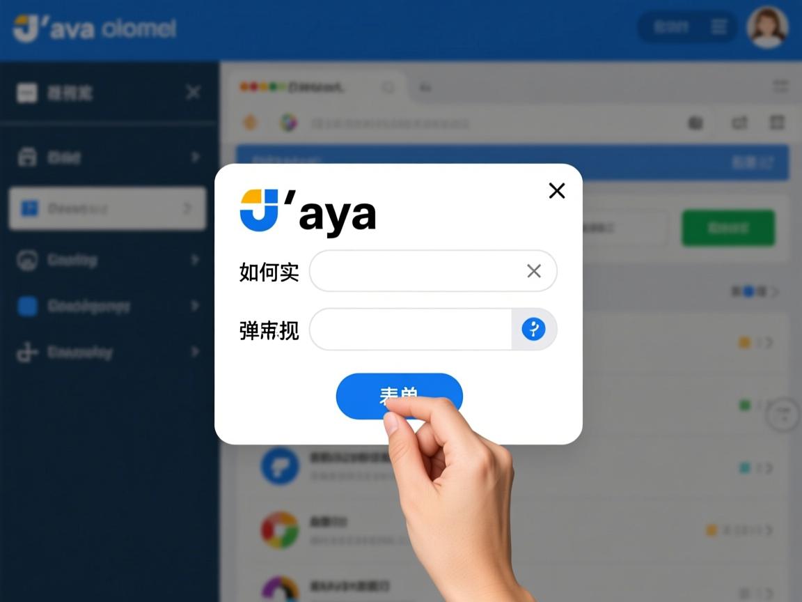 Java如何实现按钮点击弹出表单?  第2张 Java如何实现按钮点击弹出表单?  第2张
