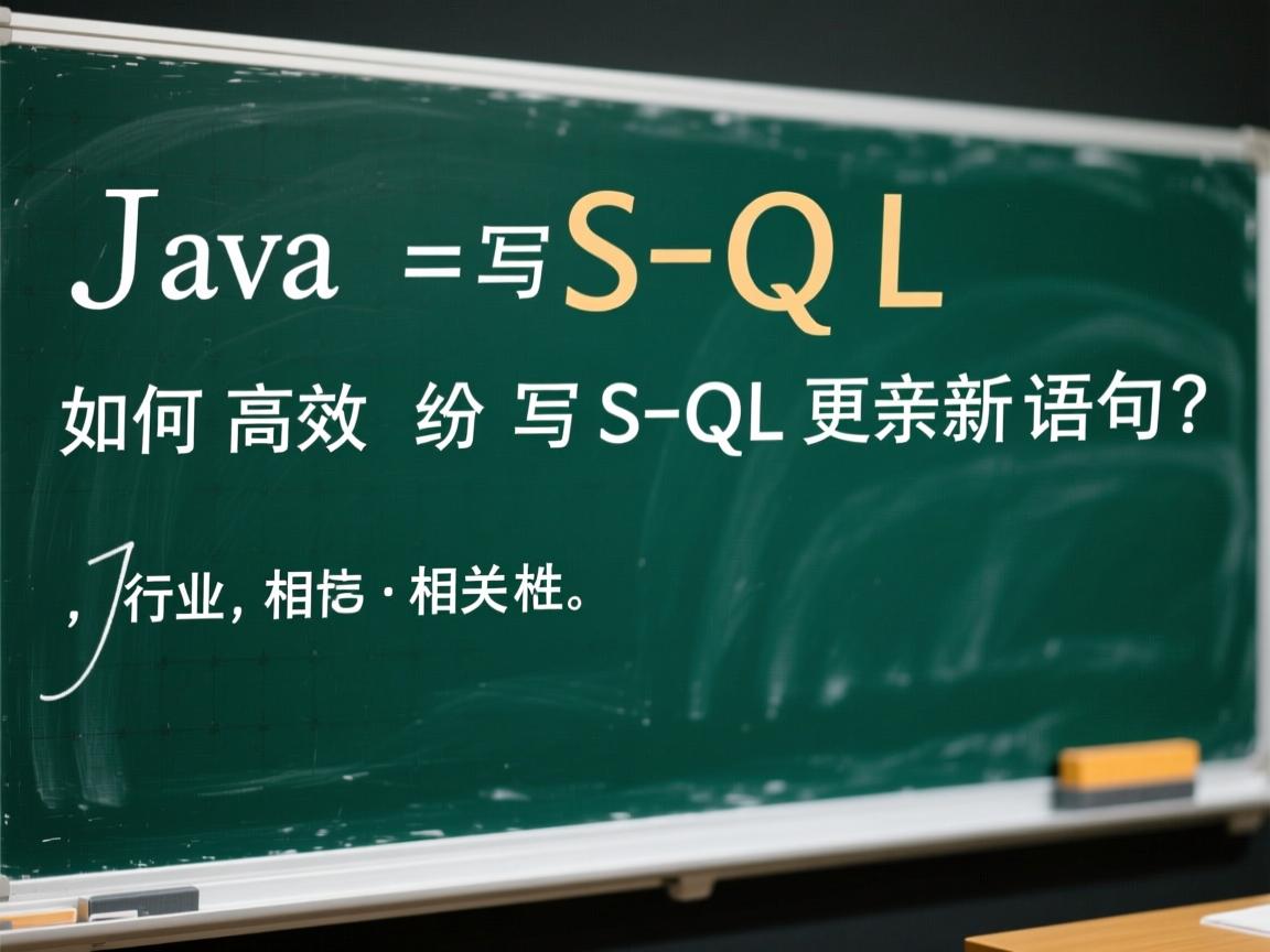 Java中如何高效编写SQL更新语句?  第3张 Java中如何高效编写SQL更新语句?  第3张