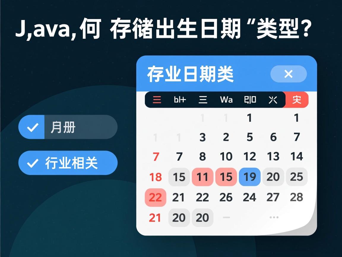 Java如何存储出生日期类型？  第1张