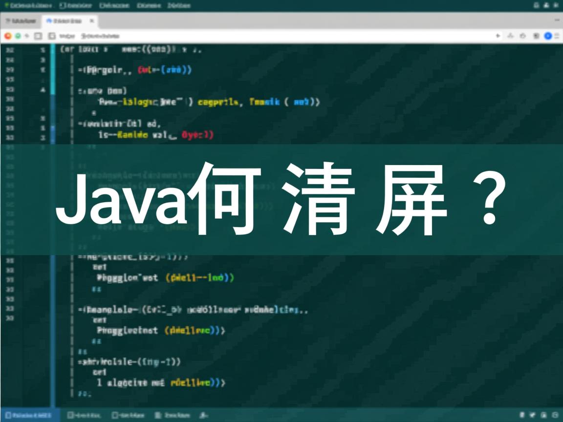 Java如何清屏？  第1张
