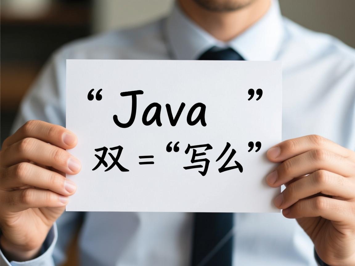 Java中双引号怎么写