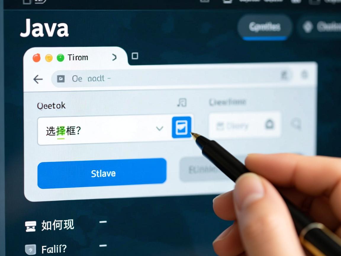 Java中如何实现选择框?