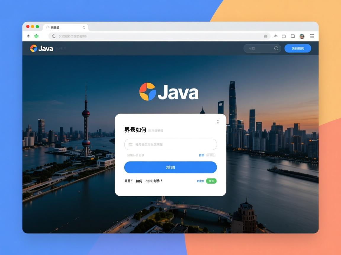 Java登录界面如何制作?