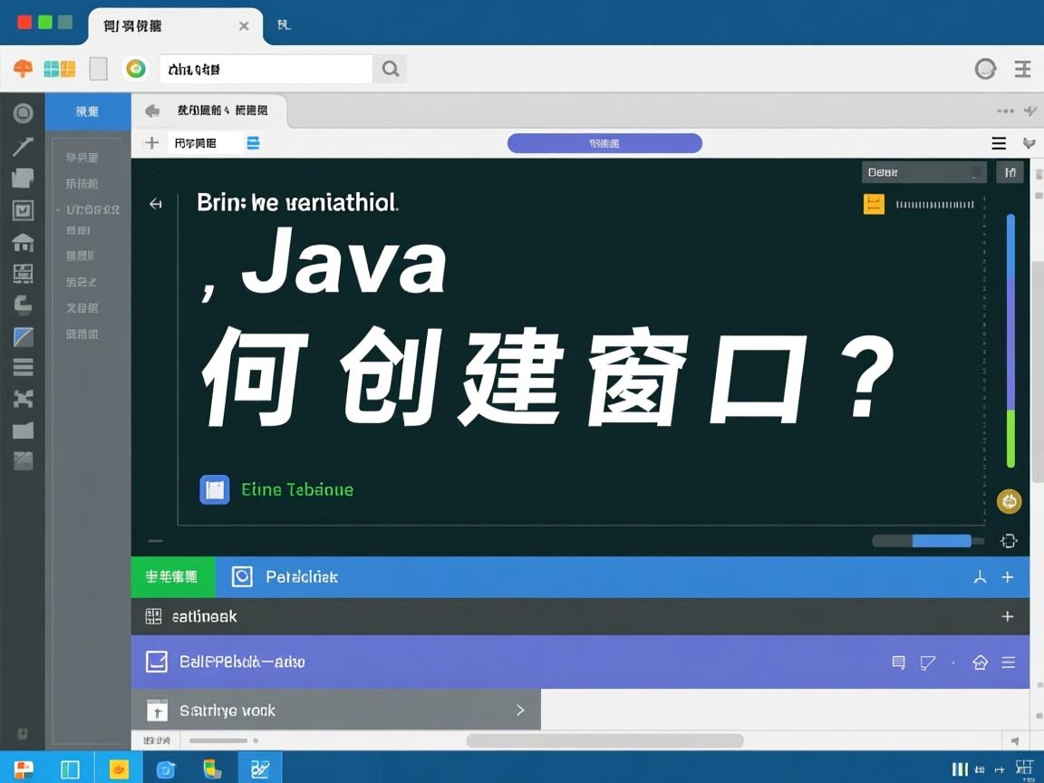 Java如何创建窗口？