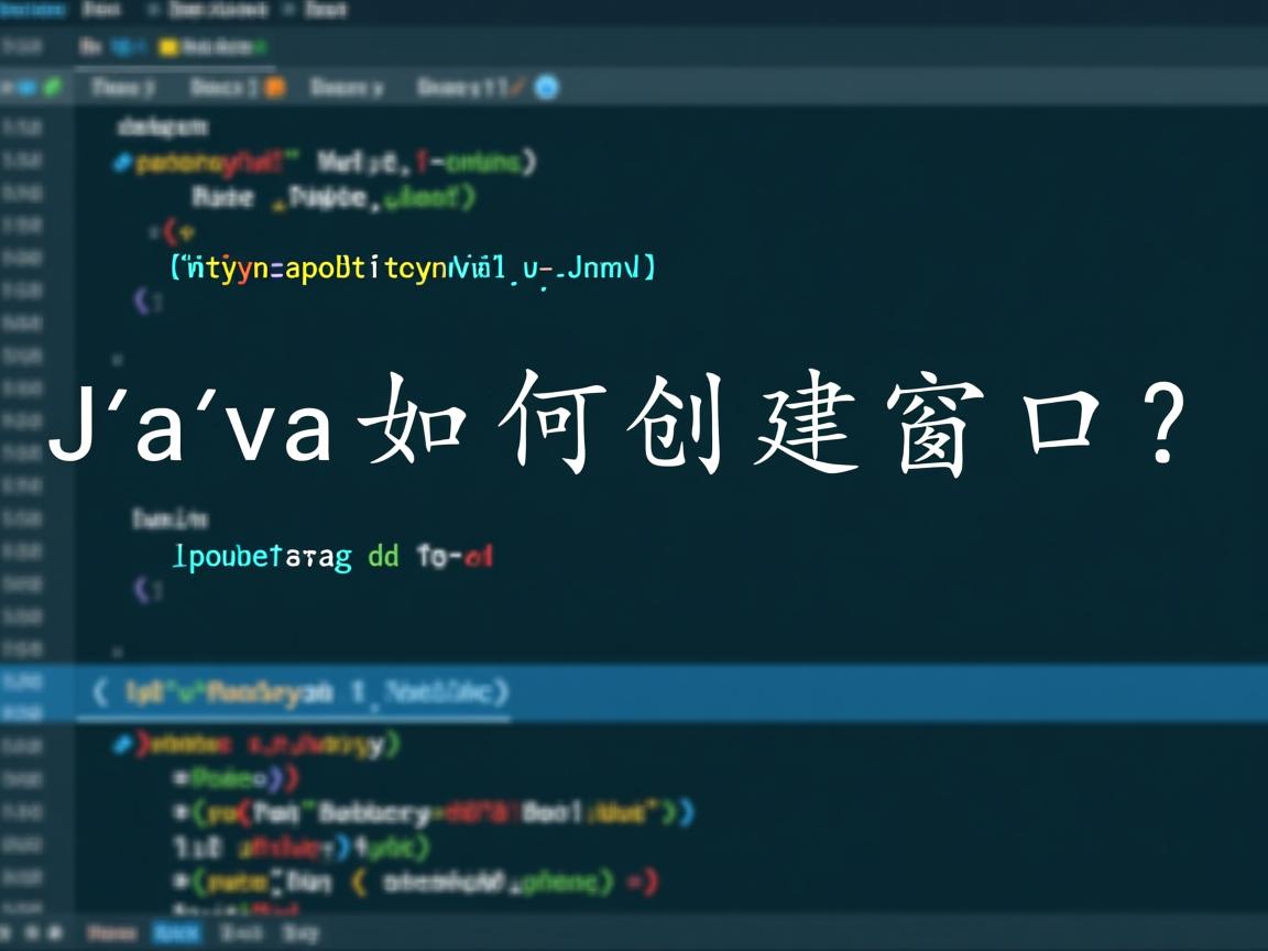 Java如何创建窗口?  第3张 Java如何创建窗口?  第3张