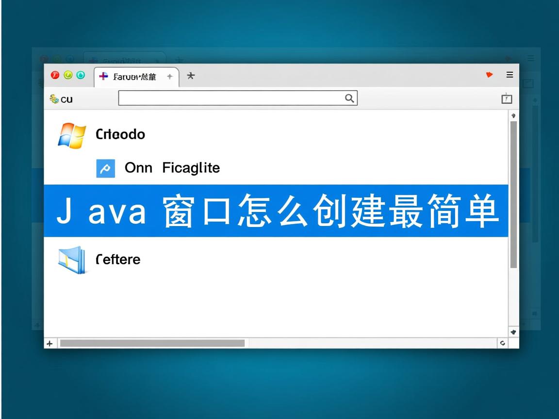 Java窗口怎么创建最简单  第3张 Java窗口怎么创建最简单  第3张