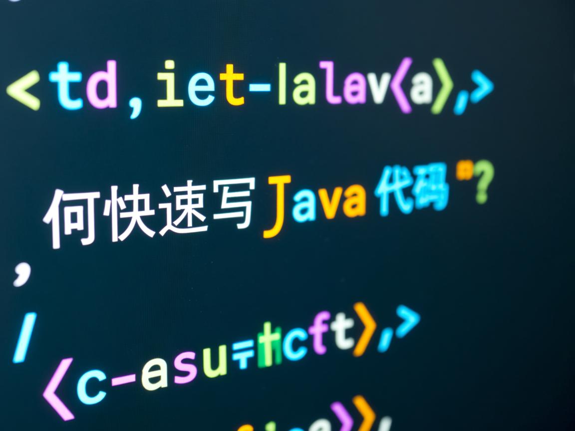 如何快速写Java代码?  第1张 如何快速写Java代码?  第1张