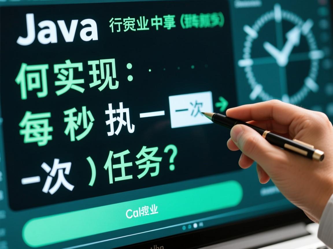 Java如何实现每秒执行一次任务？