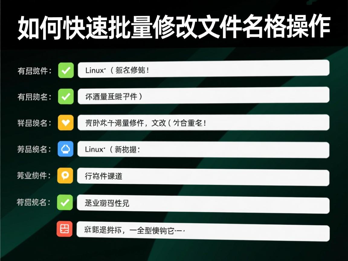 Linux如何快速批量修改文件名操作  第1张 Linux如何快速批量修改文件名操作  第1张