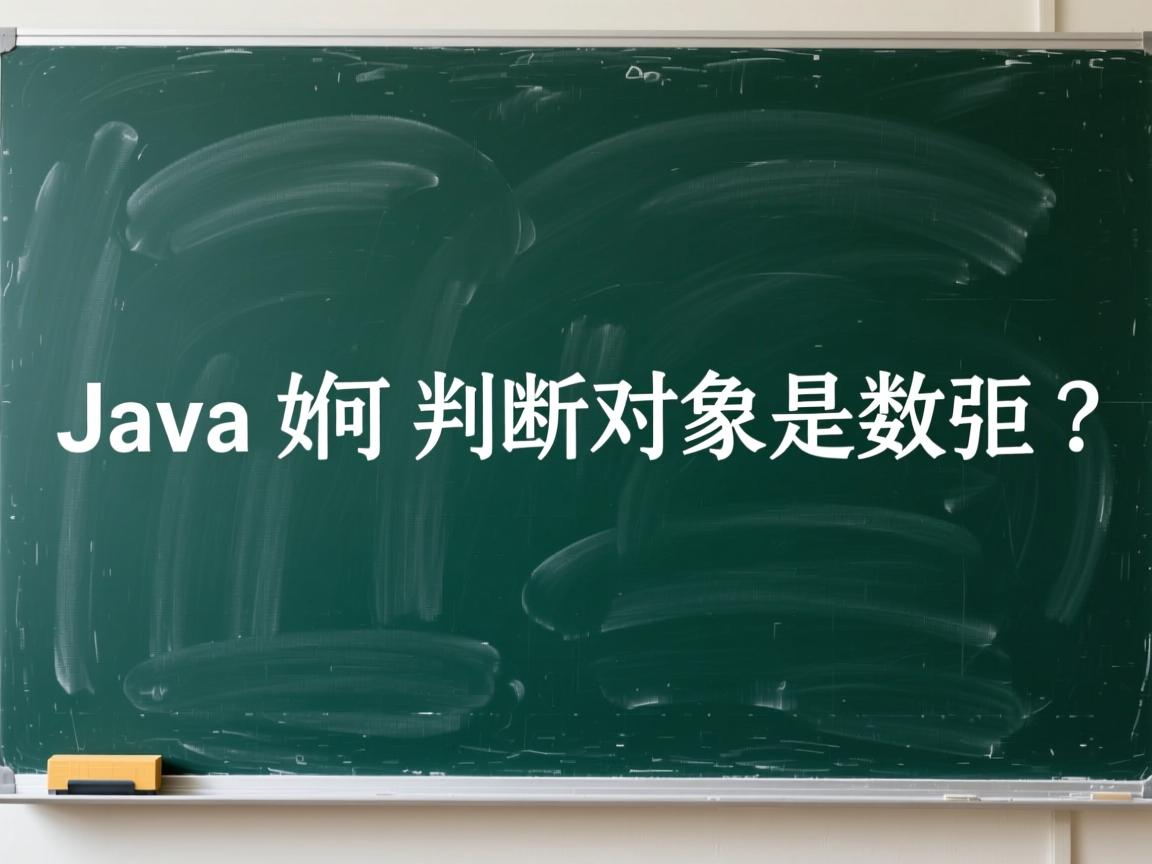 Java如何判断对象是数组?  第1张 Java如何判断对象是数组?  第1张